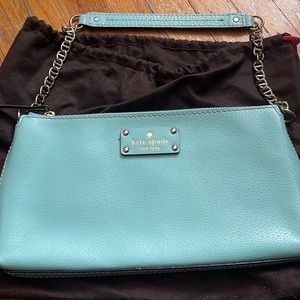 Never used leather Kate spade purse with dust bag